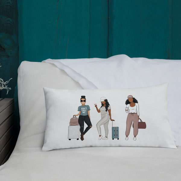 Travel Ladies Lumbar Pillow 20x12